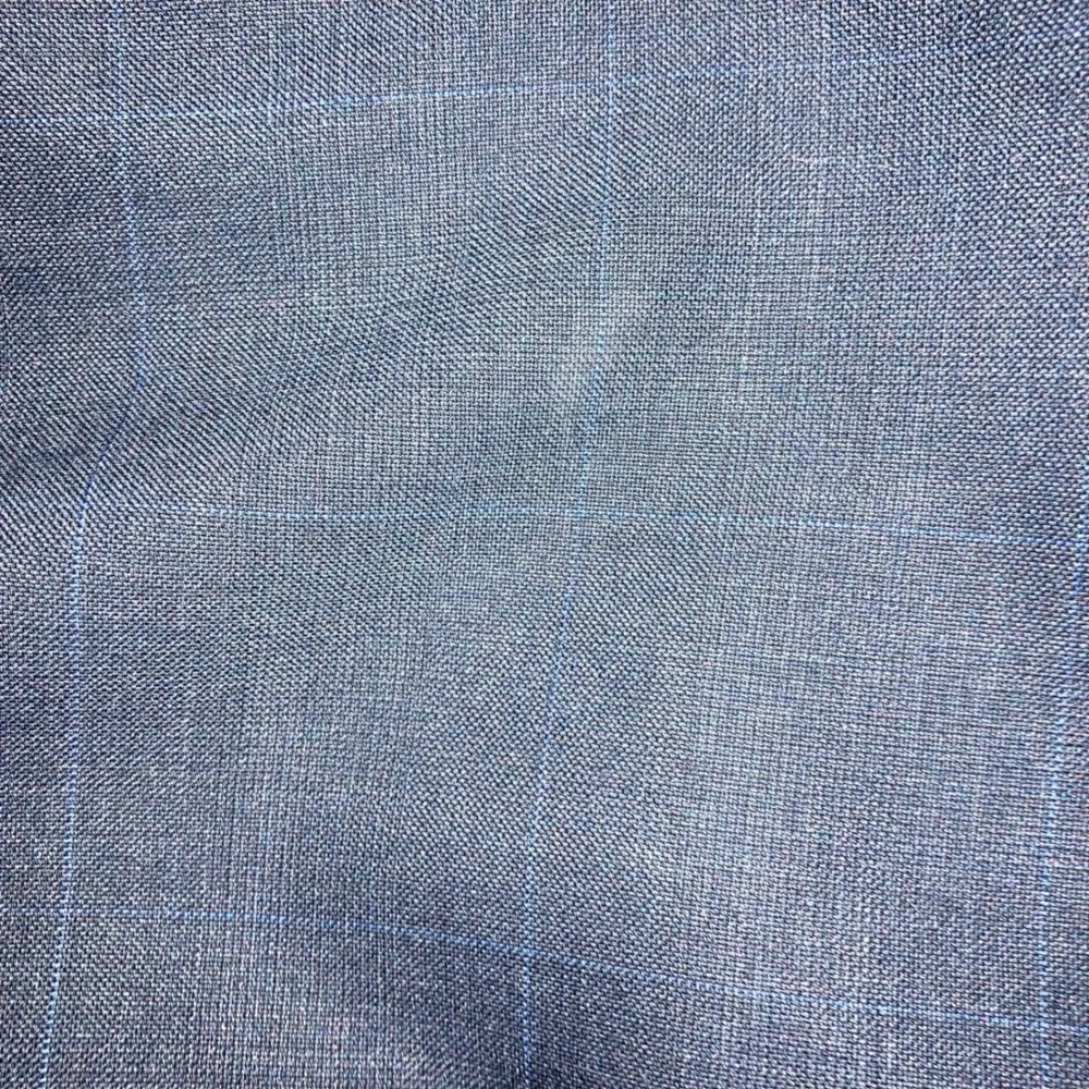 Lauren Ralph Lauren Mens 36x32 Blue 100% Wool Windowpane Dress Pants Trousers